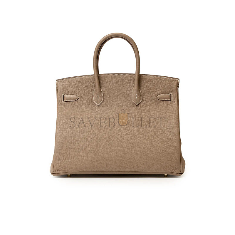 HERMÈS MASTER BIRKIN 35 ETOUPE TOGO GOLD HARDWARE (35*28*18cm)